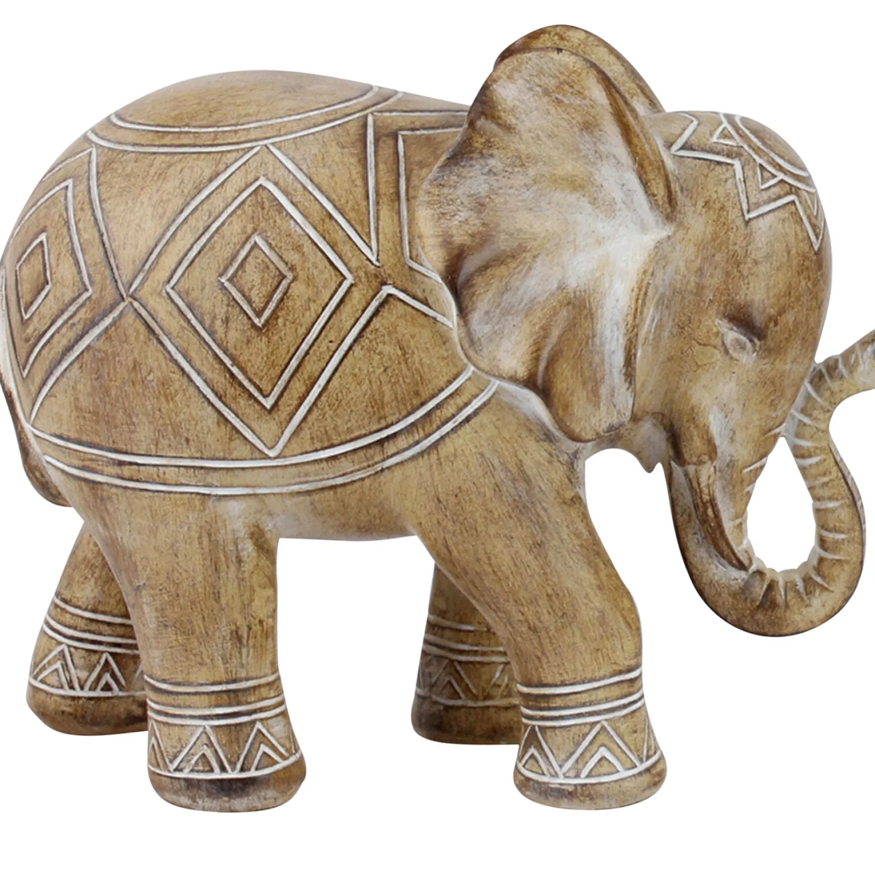 Reliable Quality Brown Aztec Design Elephant, 7