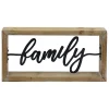 Reliable Quality Framed Family Cutout Block Sign, 12 8