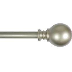 Reliable Quality Gunner Ball 48 -84 Adjustable 5/8 Diameter Curtain Rod, Nickel Finish