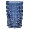 Reliable Quality Laila Ali Blue Textured Glass Vase, 8