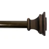 Reliable Quality Mitchell Square 36 -72 Adjustable 1 Diameter Curtain Rod, Bronze Finish