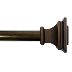 Reliable Quality Mitchell Square 36 -72 Adjustable 1 Diameter Curtain Rod, Bronze Finish