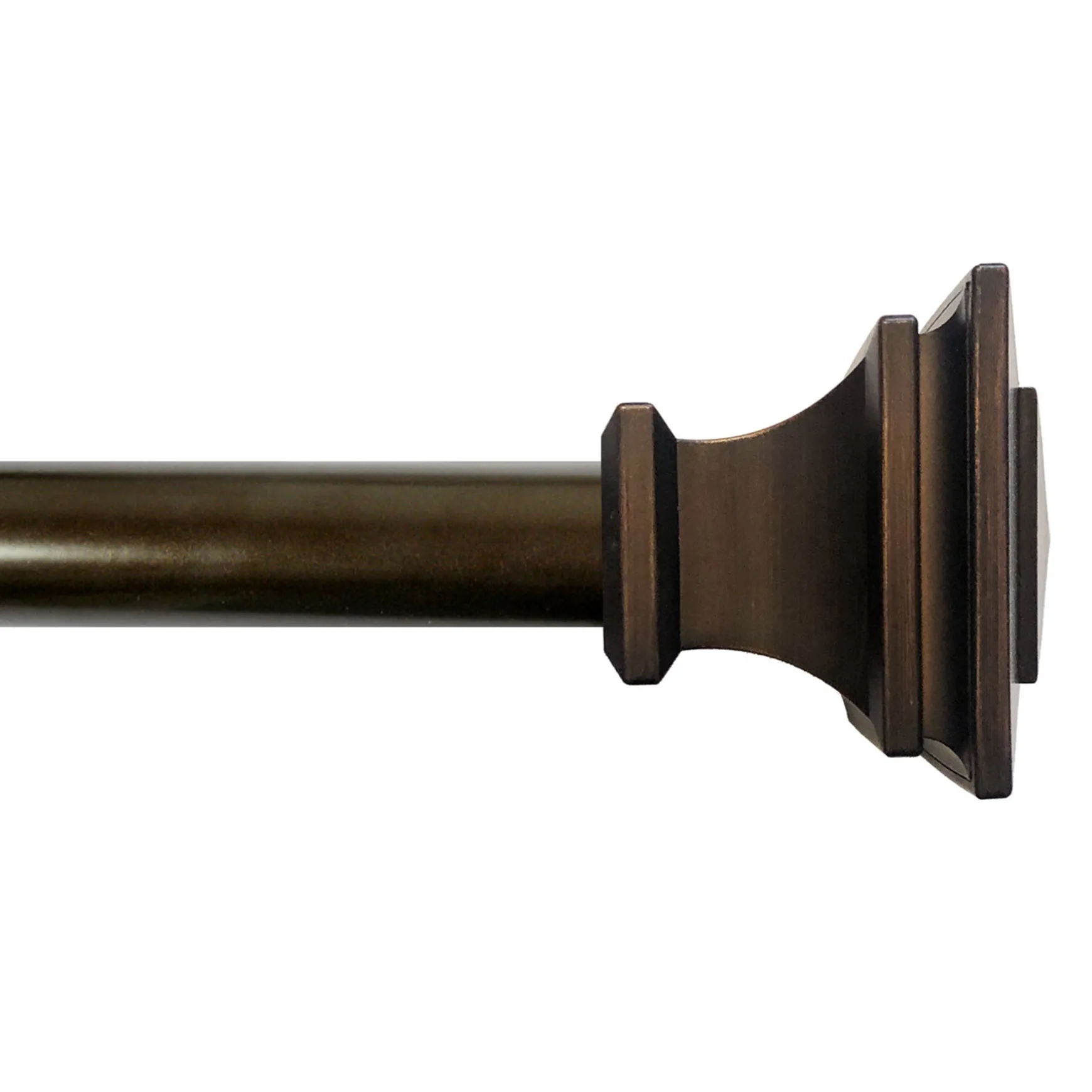 Reliable Quality Mitchell Square 36 -72 Adjustable 1 Diameter Curtain Rod, Bronze Finish