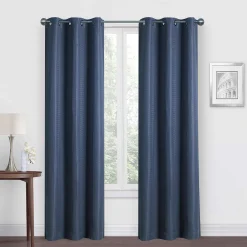 Reliable Quality Morisson Navy Blackout Grommet Curtain Panel, 63