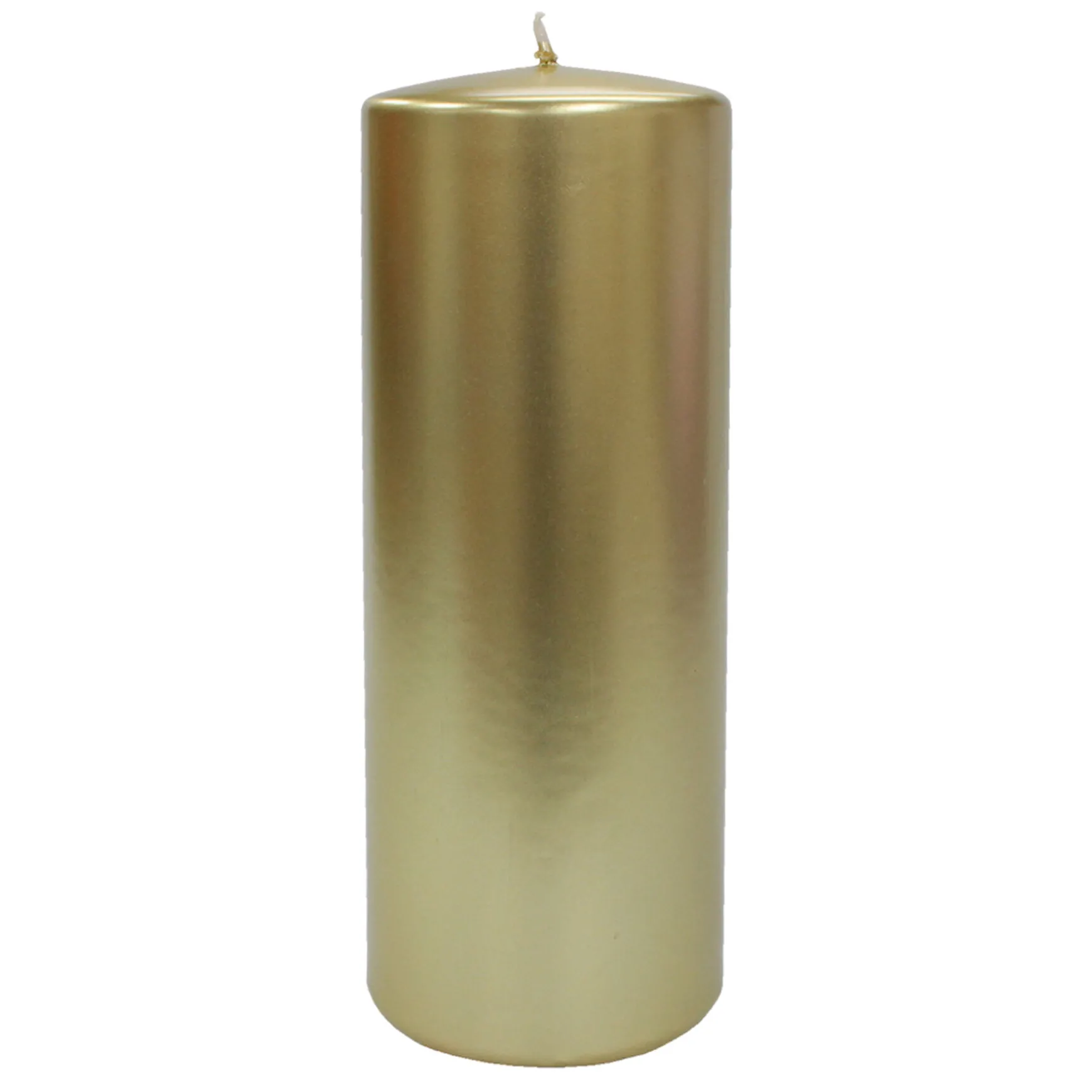 Reliable Quality 6-Pack Metallic Gold Unscented Overdip Candles