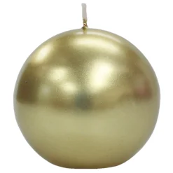 Reliable Quality 6-Pack Metallic Gold Unscented Overdip Candles