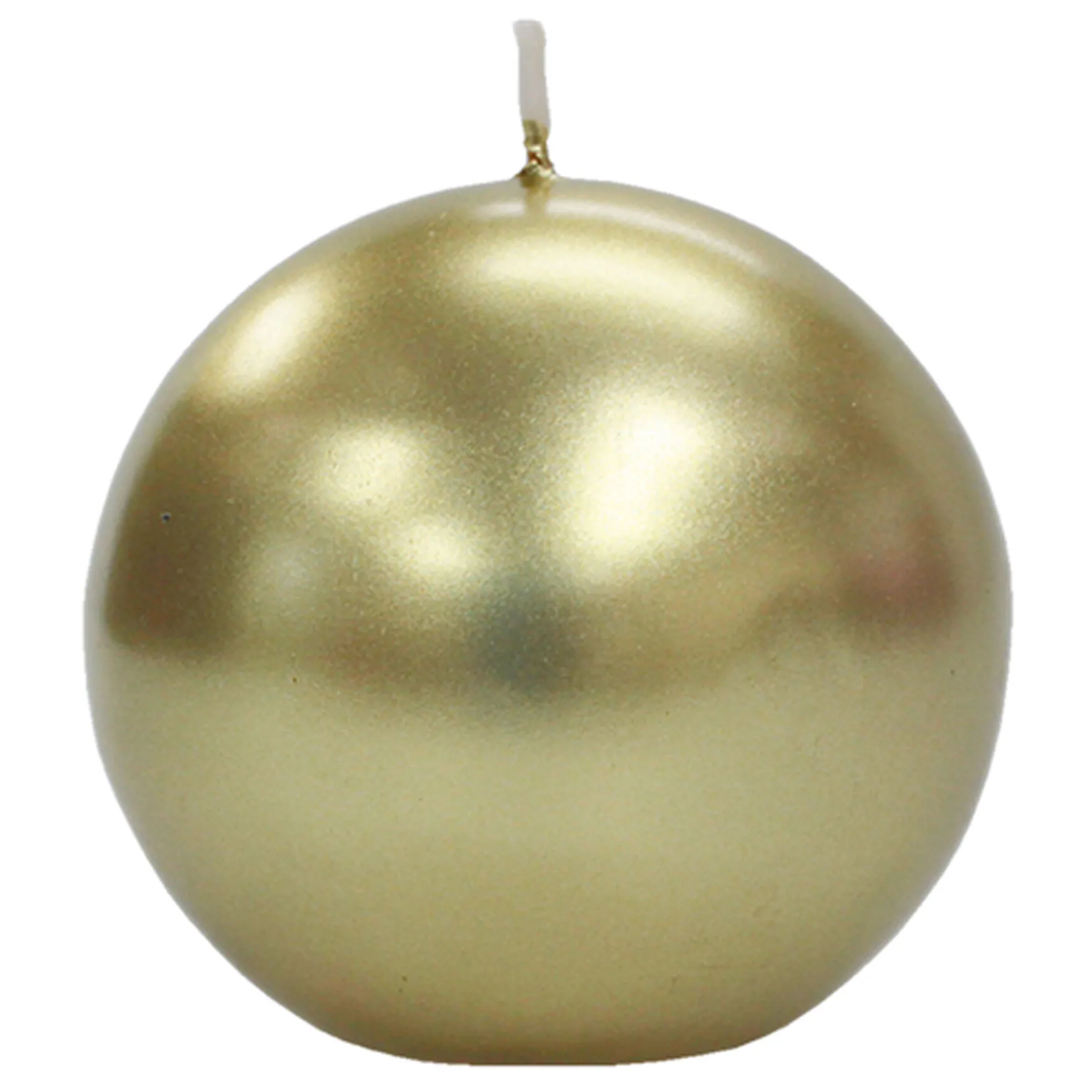 Reliable Quality 6-Pack Metallic Gold Unscented Overdip Candles