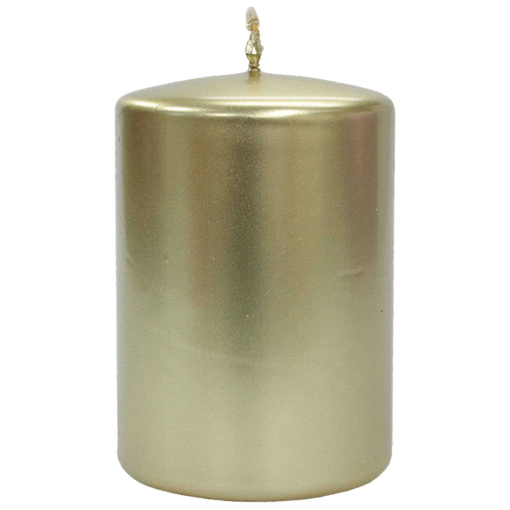 Reliable Quality 6-Pack Metallic Gold Unscented Overdip Candles