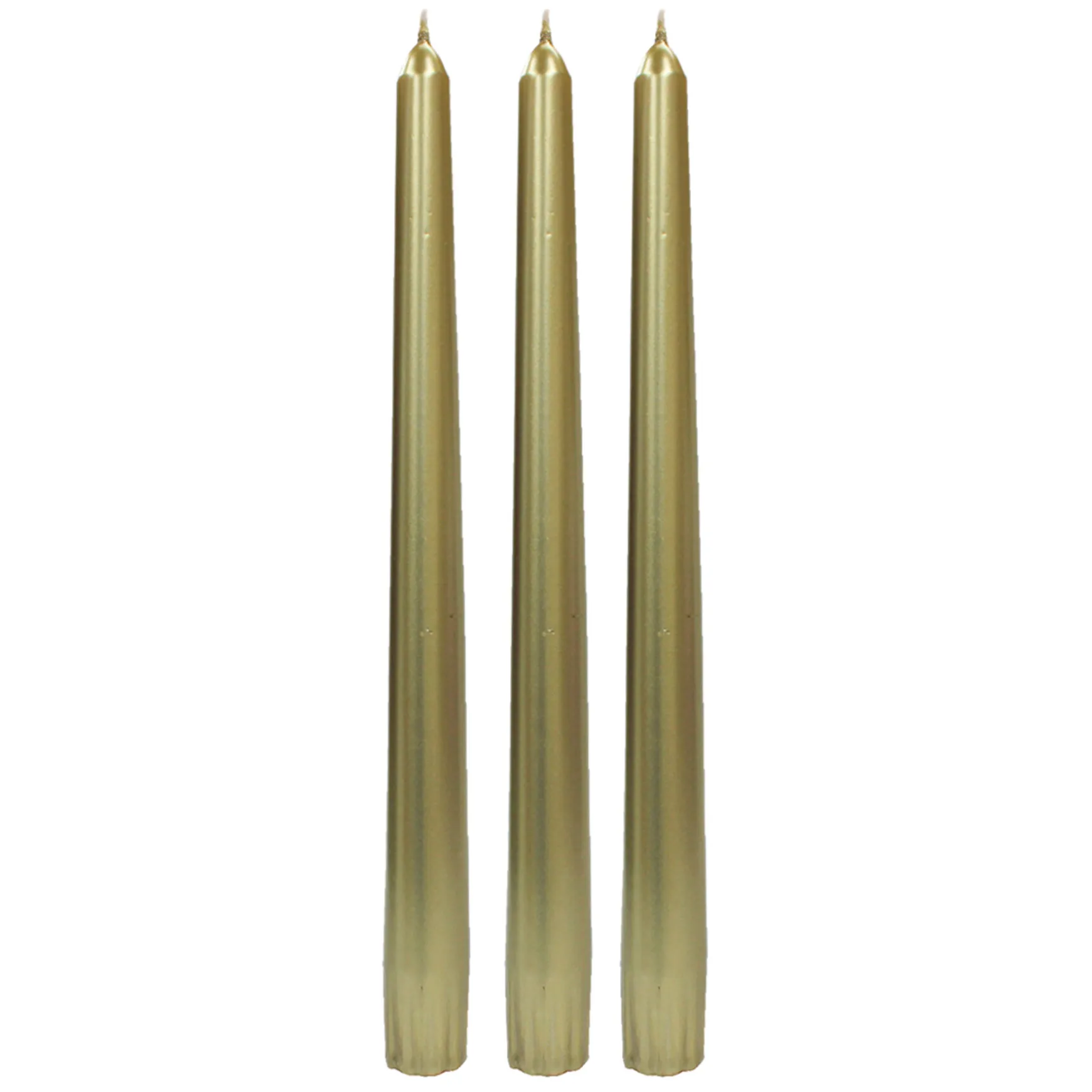 Reliable Quality 6-Pack Metallic Gold Unscented Overdip Candles