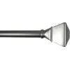 Reliable Quality Parker Square 28 -48 Adjustable 3/4 Diameter Curtain Rod, Pewter Finish