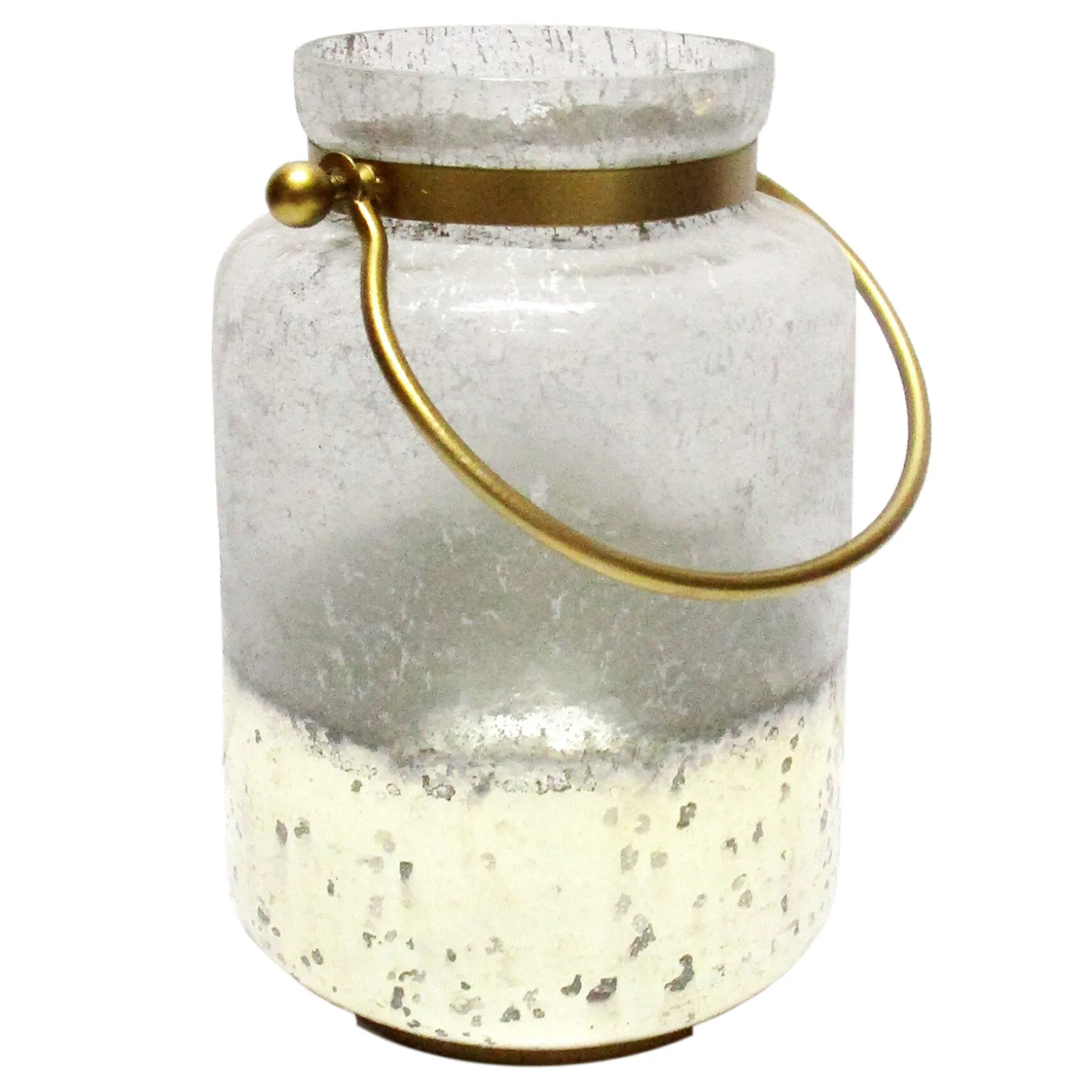 Reliable Quality Tracey Boyd Half Distressed Metallic Glass Lantern, 10