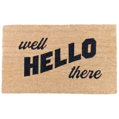 Reliable Quality Well Hello There Coir Mat, 18 30