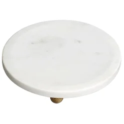 Reliable Quality White Marbled Footed Trinket Tray, 8