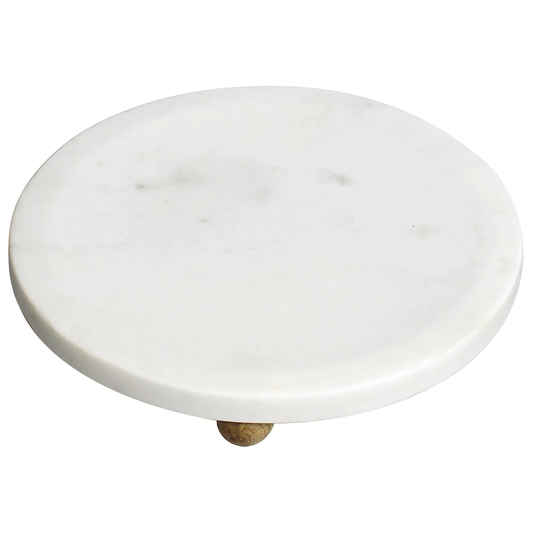 Reliable Quality White Marbled Footed Trinket Tray, 8