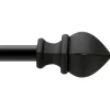 Sale 42-120 Fast Fit Waverly Black Window Decorative Rod 3/4