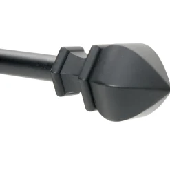 Sale 42-120 Fast Fit Waverly Black Window Decorative Rod 3/4
