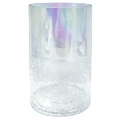 Sale Clear Glass Pillar Candle Holder, 8