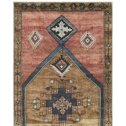 Sale (D568) Freya Pink Medallion Washbale Runner, 2 7