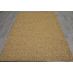 Sale (E54) Light Brown Border Sisal Indoor & Outdoor Area Rug, 8 10