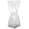Sale Laila Ali Clear Glass Twisted Pillar Vase, 12