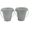 Sale 2-Pack Grey Paint Bucket Citronella Candles, Small