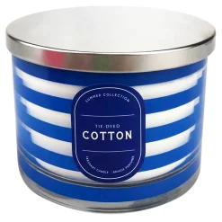 Sale Tie-Dyed Cotton Scented Glass Candle, 16Oz