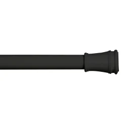 Top Sellers 28-48 Rogers Black Window Tension Rod 5/8