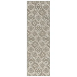 Top Sellers (D407) Contemporary Geometric Ogee Design Runner, 2 7