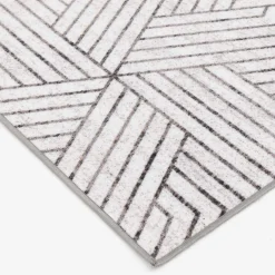 Top Sellers (D584) Venus Grey Geometric Area Rug, 7 10