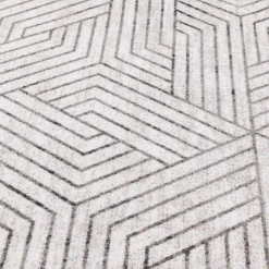 Top Sellers (D584) Venus Grey Geometric Area Rug, 7 10