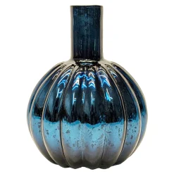 Top Sellers Dark Teal Round Bud Glass Vase, 5