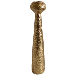 Top Sellers Gold Hammered Taper Candle Holder, 14