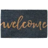 Top Sellers Grey Welcome Script Mat, 18 30