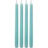 Top Sellers 4-Pack Aqua Unscented Overdip Taper Candles, 10