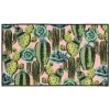 Top Sellers Pink Succulent Accent Rug, 26 45