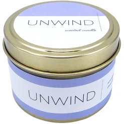 Top Sellers Unwind Scented Tin Jar Candle, 3Oz