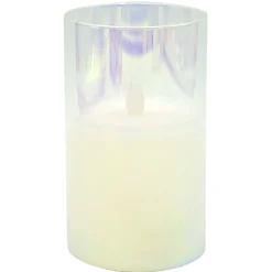 Top Sellers 3X5 Led Glass Wax Candle In Glass Cylinder 6 Hour Timer